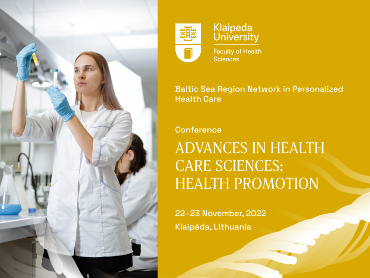  Tarptautinė konferencija “Advances in Health Care Sciences: Health Promotion”